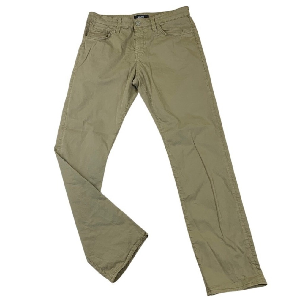 Mavi Matt Relaxed Straight Leg Twill Pants Tan Khaki 34/36 M00337